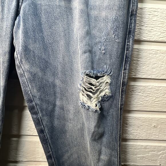 Judy Blue Jeans Womens Plus 15 32 Blue Denim Ridge front Stretch Distress NWT - Picture 4 of 15